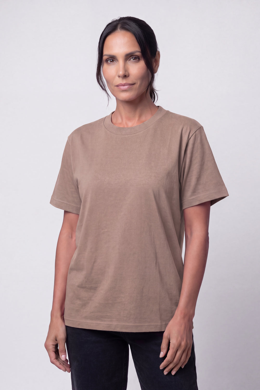Franela Clásica Cuello O - Beige Avena - 1300BA-002 #color_ba