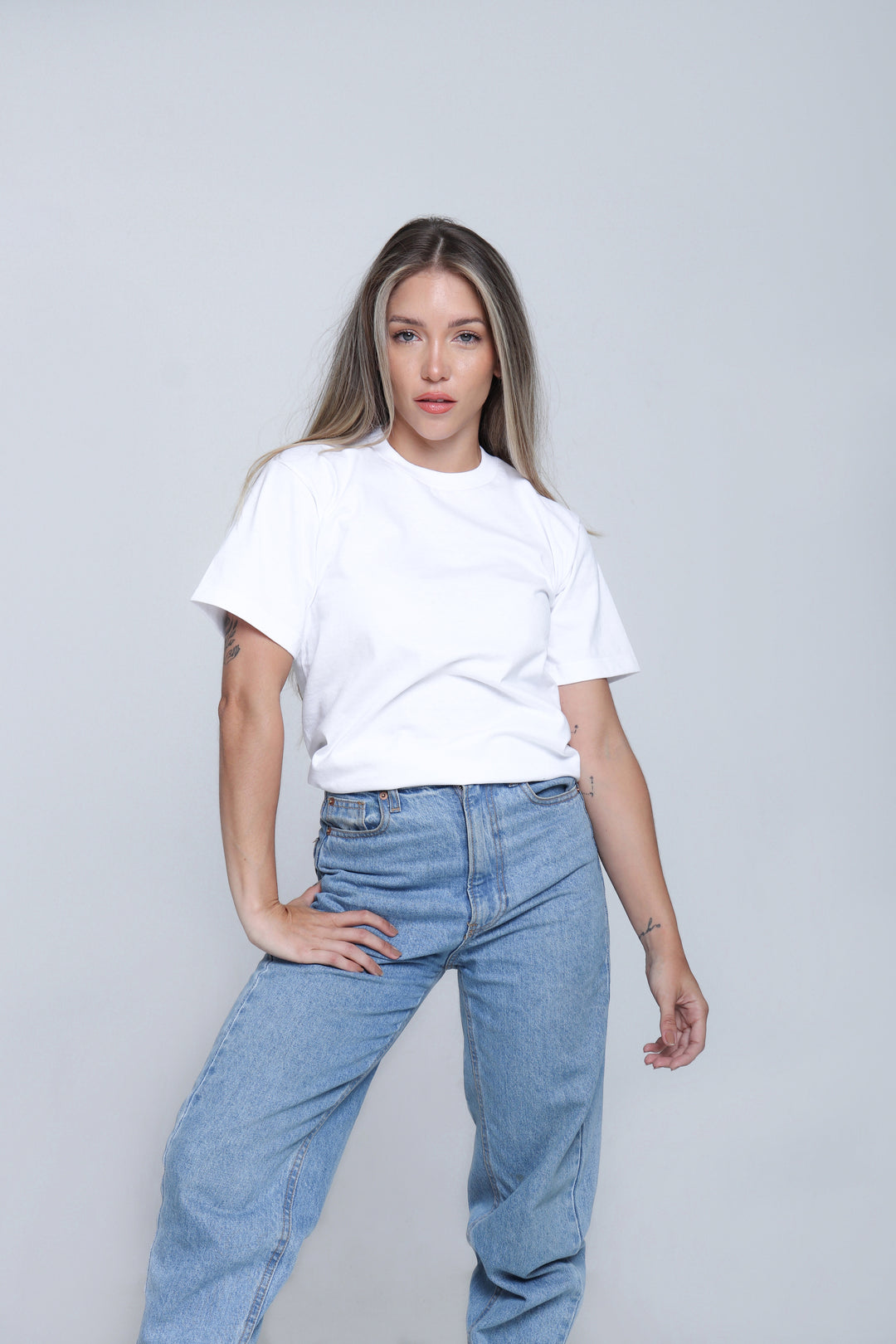 Franela Clásica Cuello O - Blanco - 1300BL-004 