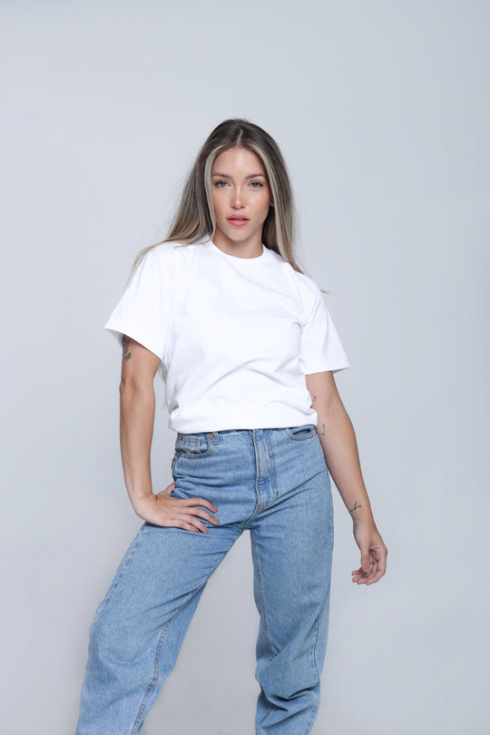 Franela Clásica Cuello O - Blanco - 1300BL-004 