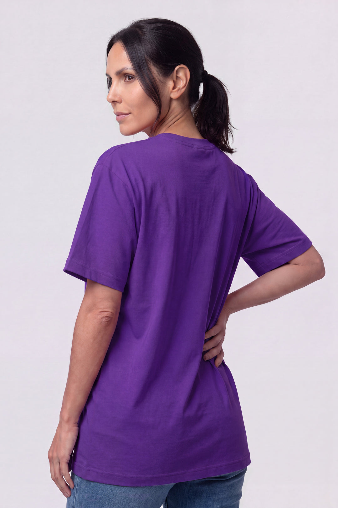 Franela Clásica Cuello O - Morado Nazareno - 1300MZ-002 