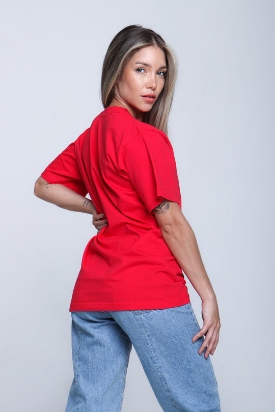 Franela Clásica Cuello O - Rojo - 1300RJ-002 