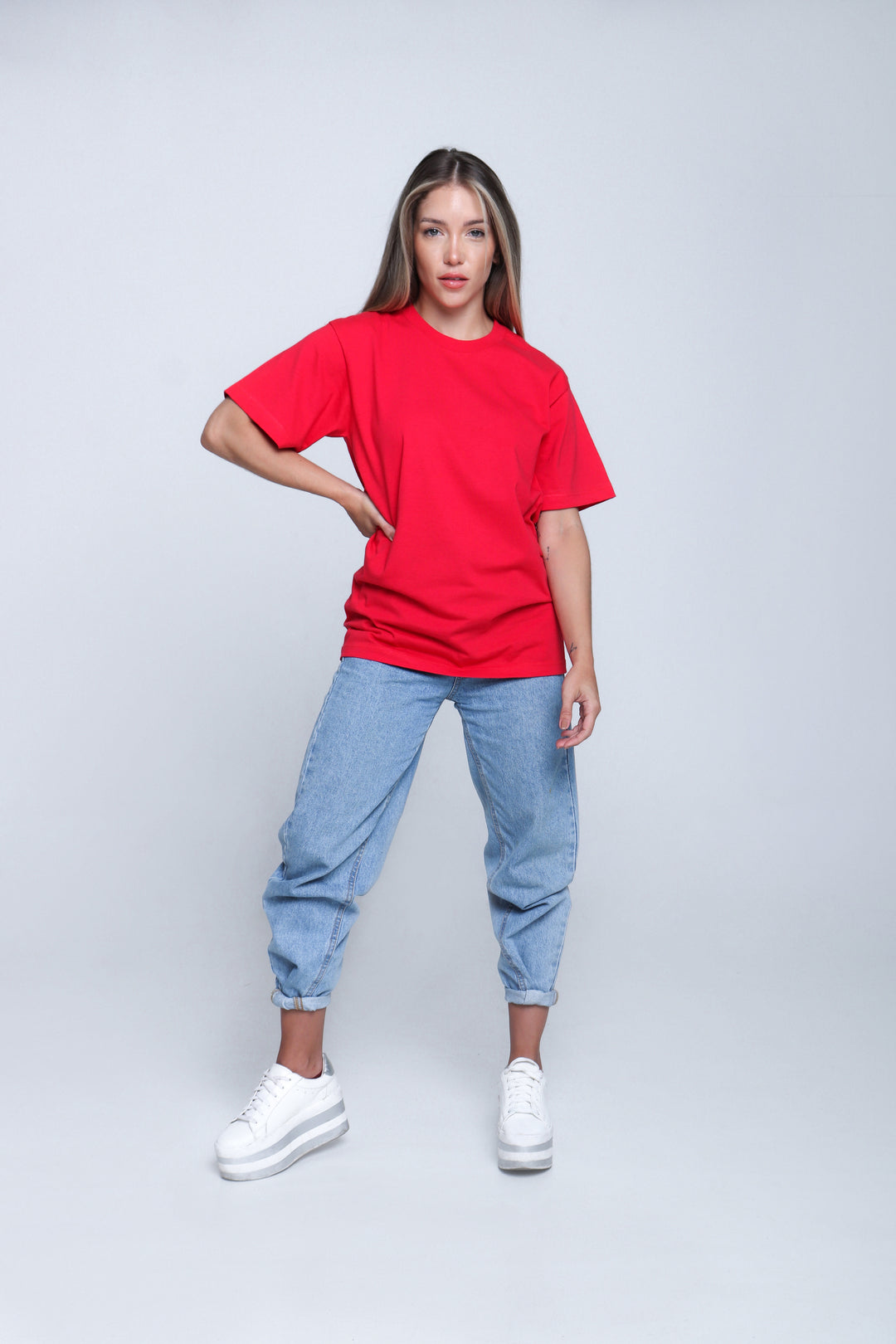 Franela Clásica Cuello O - Rojo - 1300RJ-003 