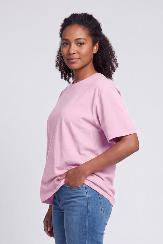 Franela Clásica Cuello O - Rosado - 1300RS-001 