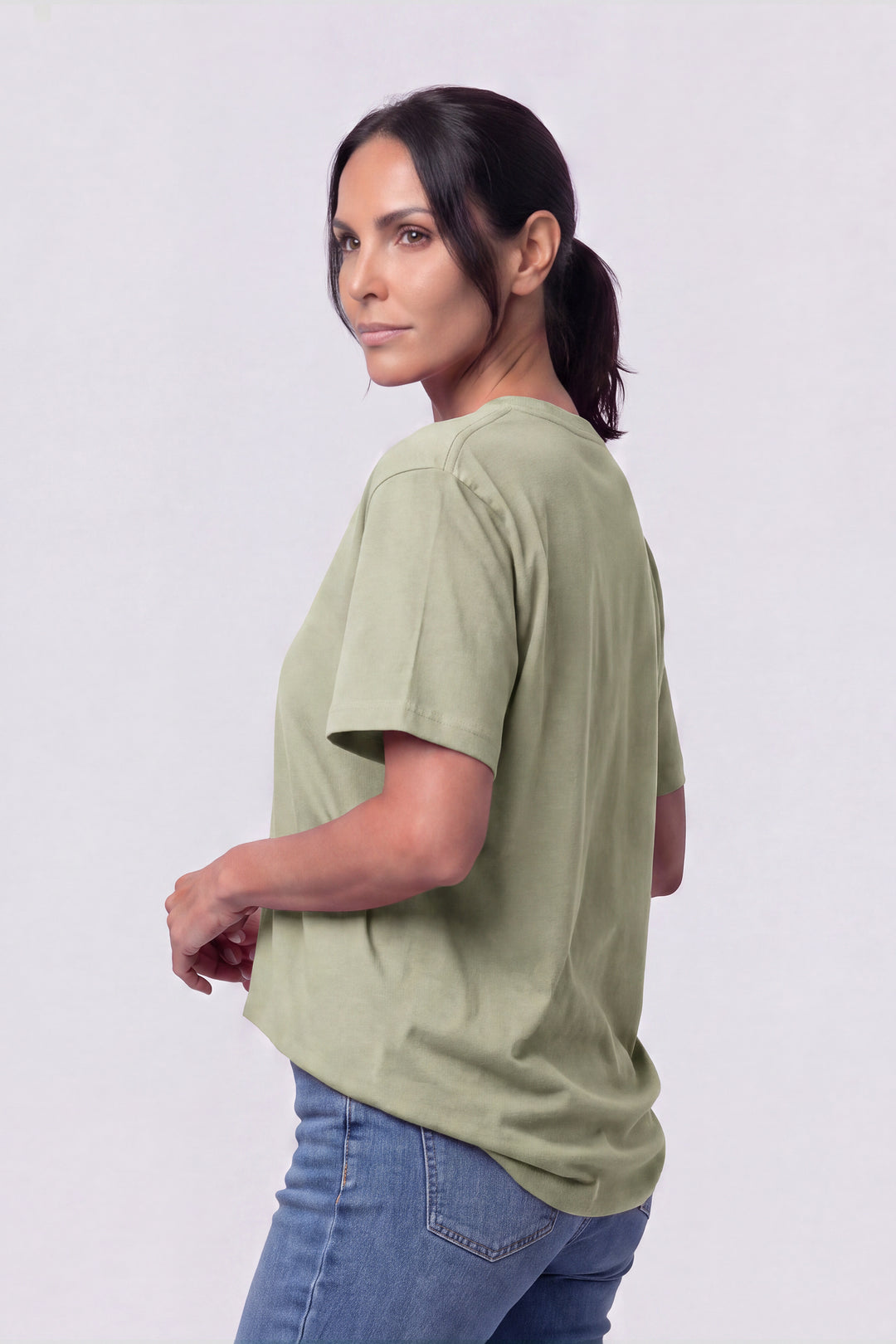 Franela Clásica Cuello O - Verde - 1300VM-002 