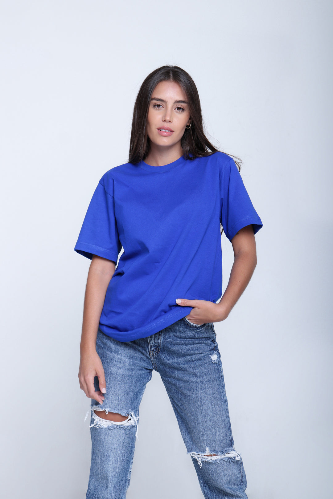 Franela Clásica Cuello O - Azul Royal - 1300ZR-003 
