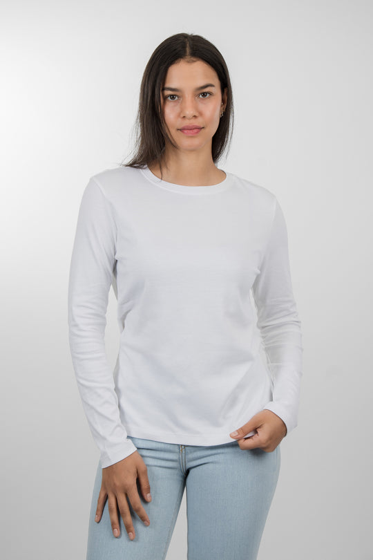 Franela Manga Larga - Blanco - 1368BL-001 