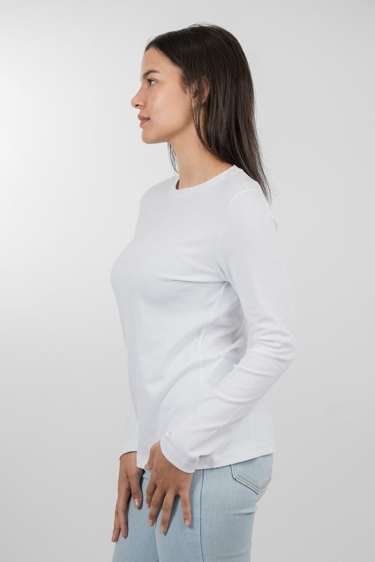 Franela Manga Larga - Blanco - 1368BL-002 