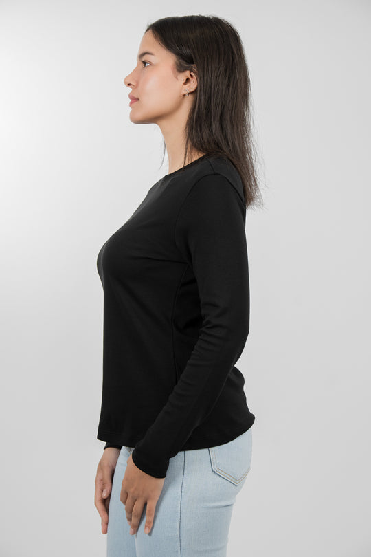 Franela Manga Larga - Negro - 1368NG-001 