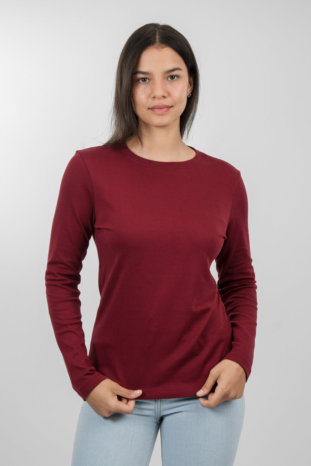Franela Manga Larga - Tinto Equipo - 1368TE-001 