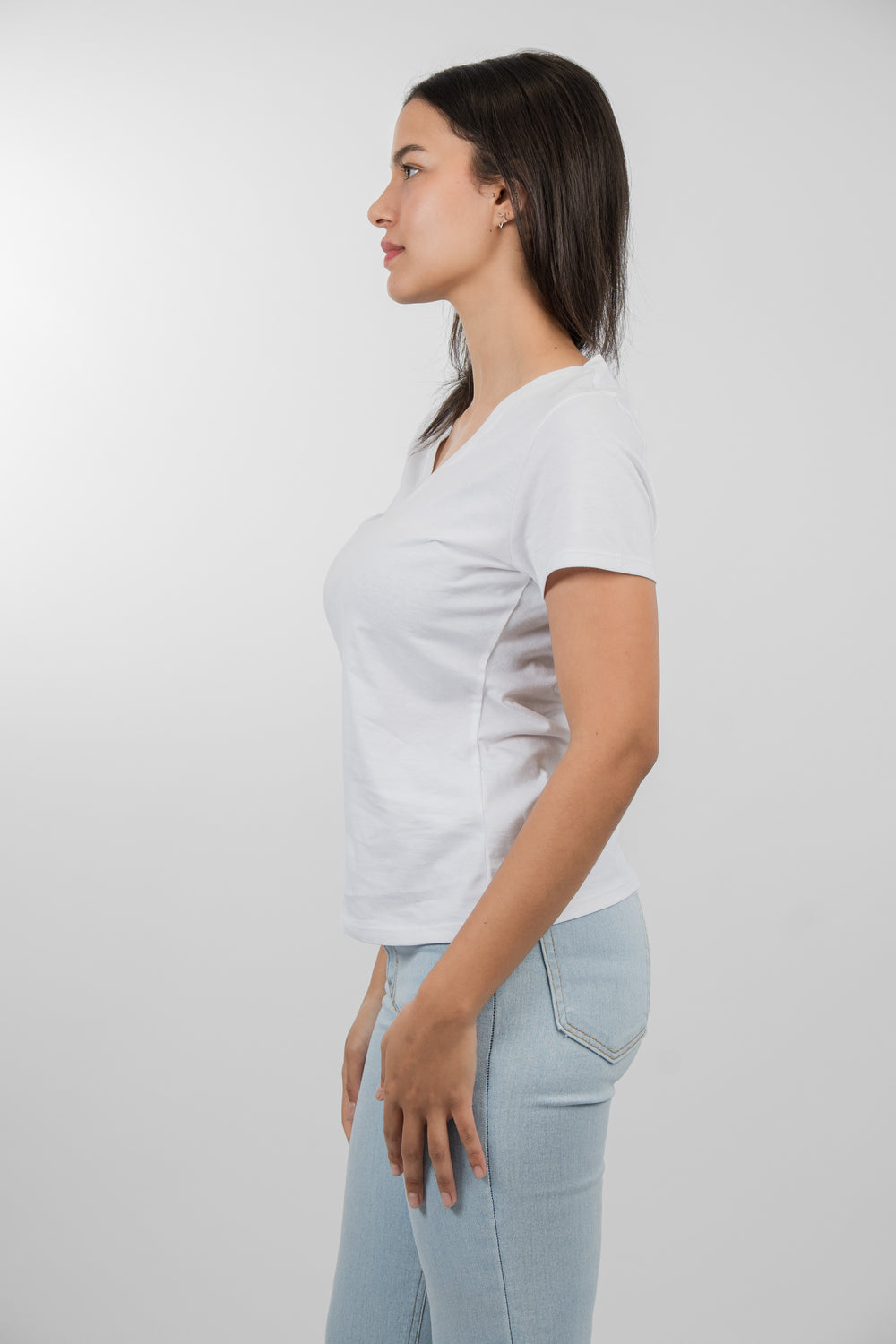 Franela Cuello V - Blanco - 1369BL-001 #color_bl