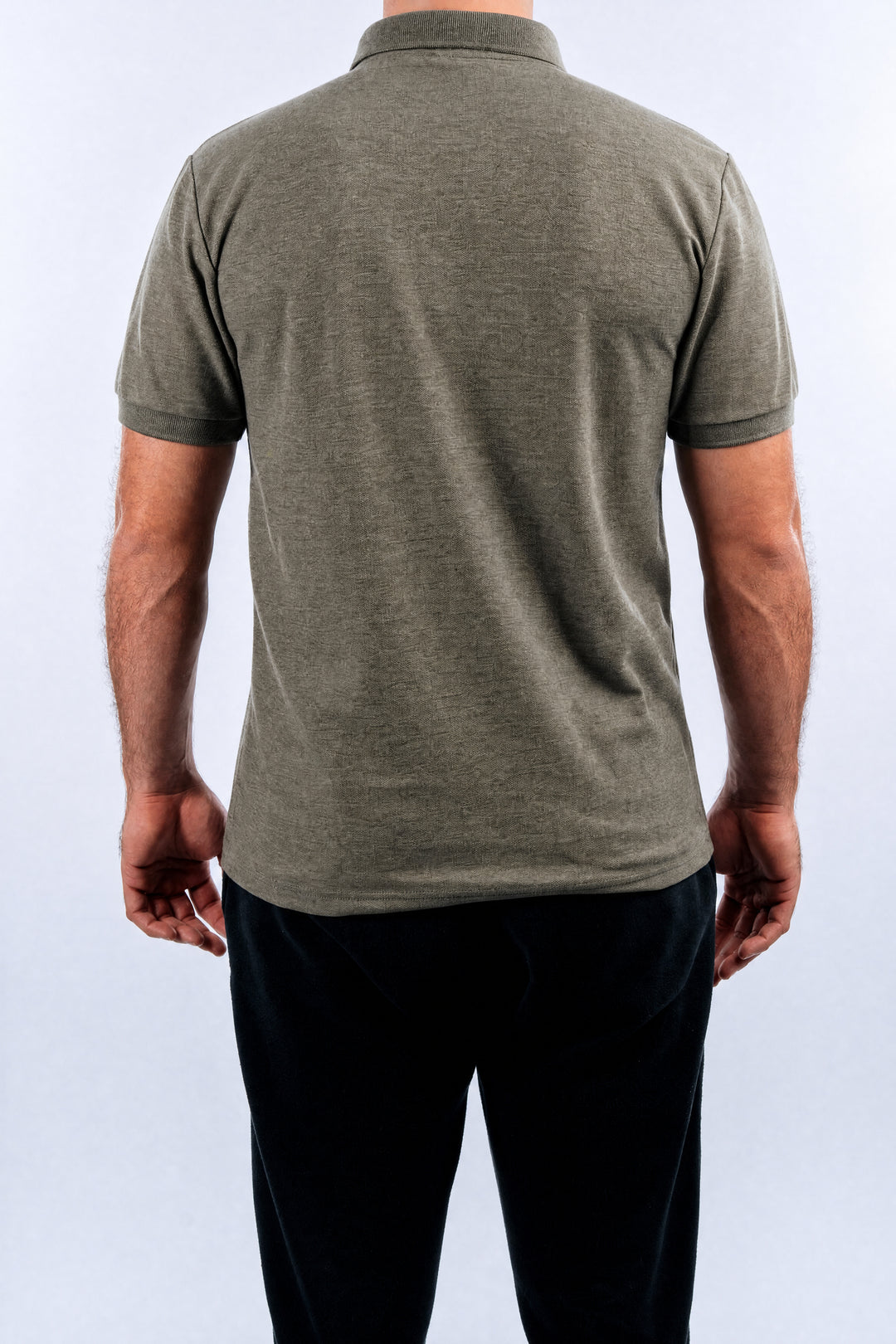Chemise Polycotton - Jaspeada Verde Oliva - 2816JO-003 