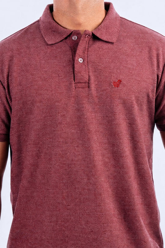 Chemise Polycotton - Jaspeado Vino - 2816JV-001 