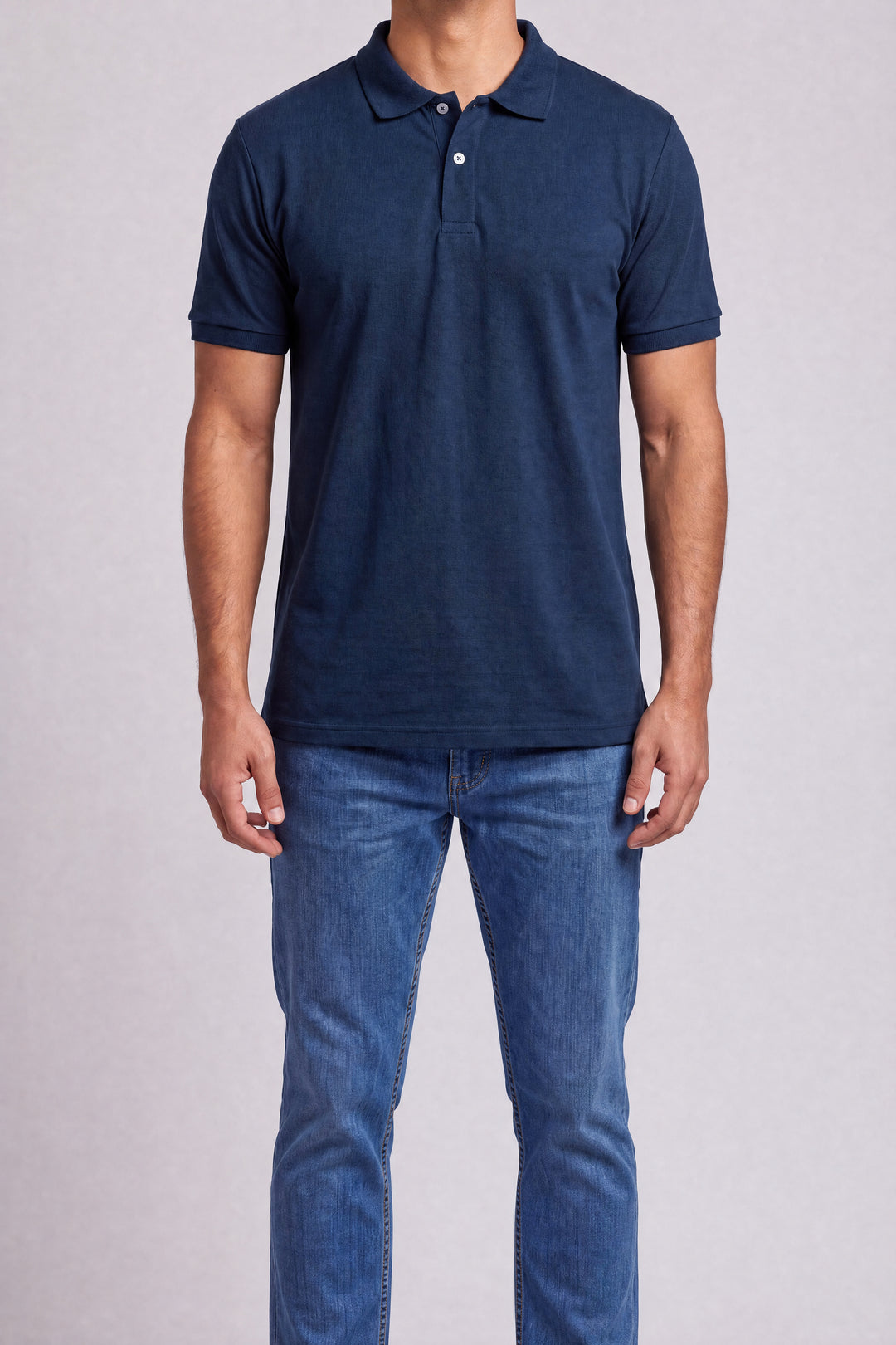 Chemise Polycotton 2816ZM — Azul Marino — vista frontal 