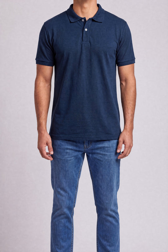 Chemise Polycotton 2816ZM — Azul Marino — vista frontal 