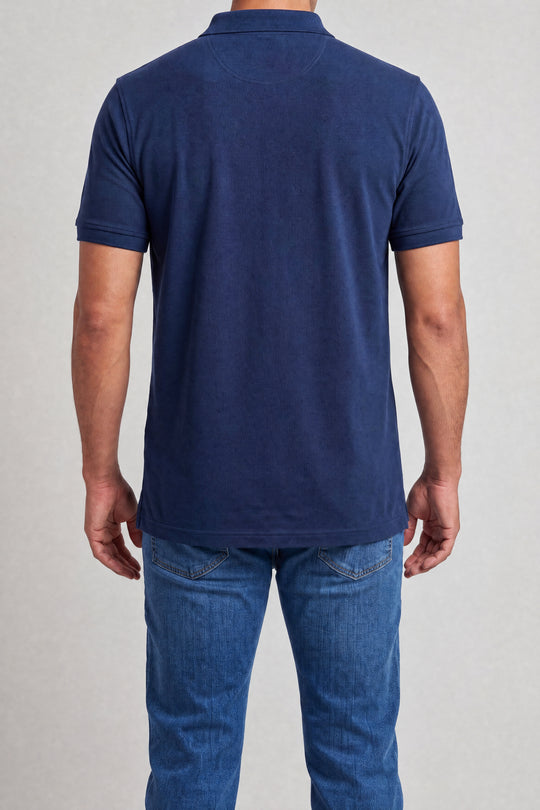 Chemise Polycotton 2816ZM — Azul Marino — vista posterior 