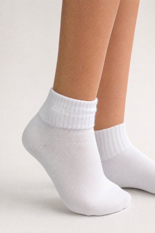 Medias Cortas Escolar - Blanco - 3225BL-001 