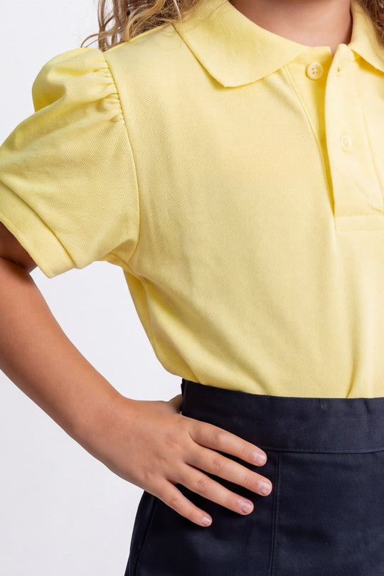 Chemise Princesa Con Mangas Escolar · Color: AD · Detalle del frunce de la manga y la tapeta 