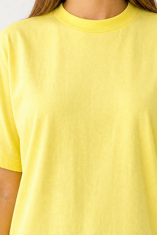 Franela Clásica Cuello O 1300 · Mujer · Color: AF · Detalle del cuello y tejido 