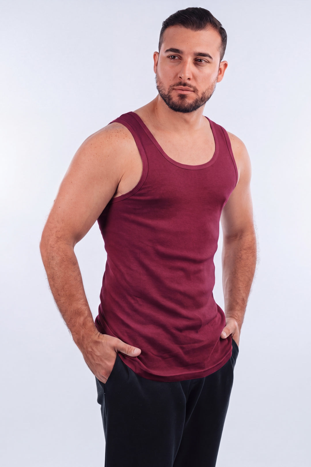 Camiseta Clásica de hombre 1100TE - Tinto Equipo - Foto 02 