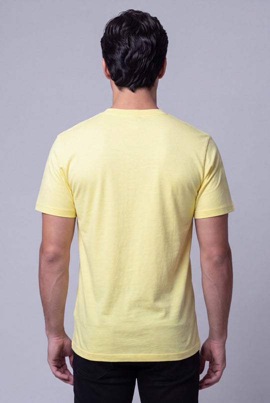 Franela Clásica Cuello O de hombre 1300AF - Amarillo Fuerte - Foto 02 