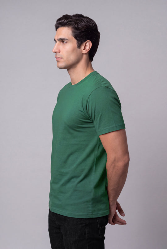 Franela Clásica Cuello O de hombre 1300VN - Verde Navidad - Foto 02 