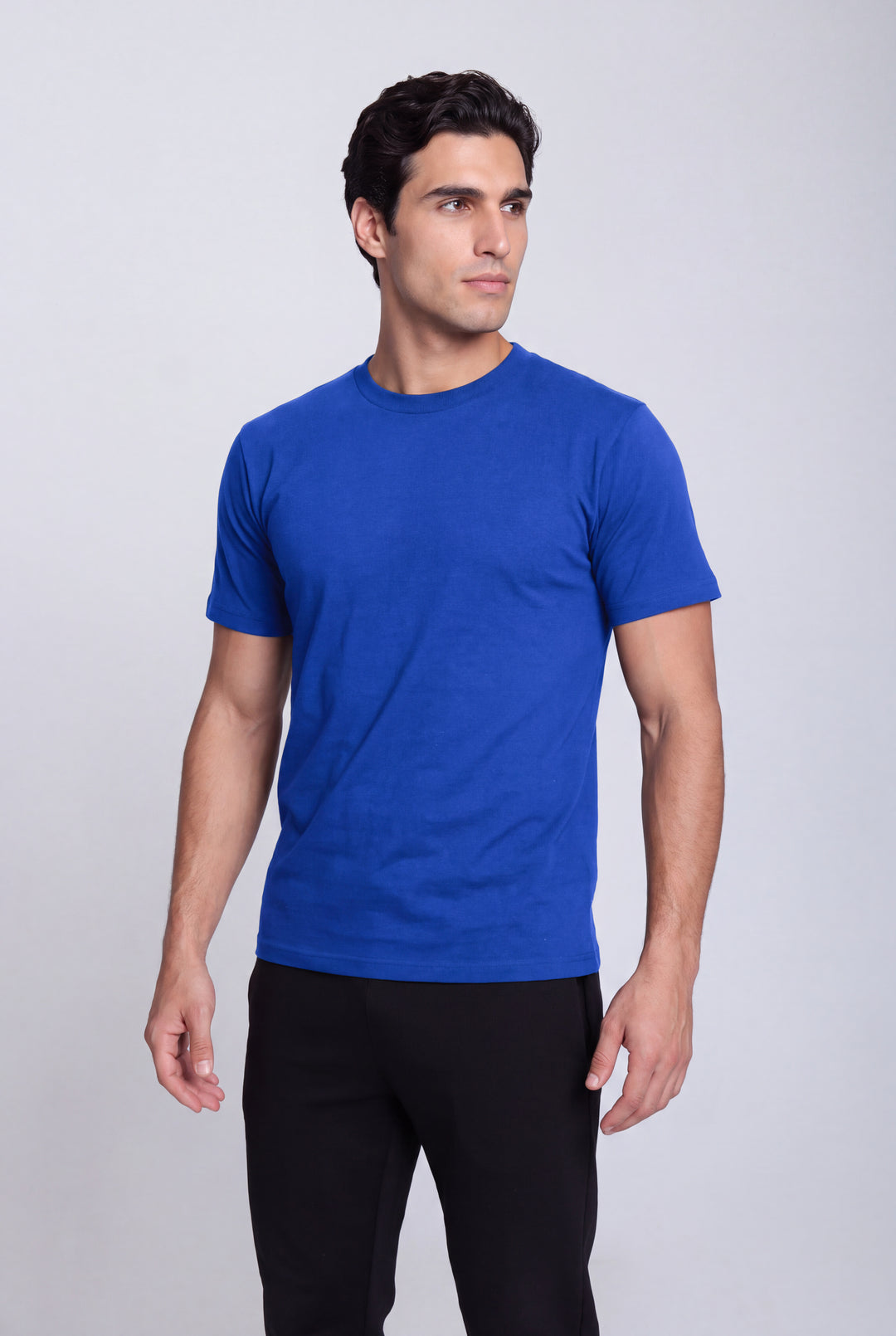 Franela Clásica Cuello O de hombre 1300ZR - Azul Royal - Foto 02 