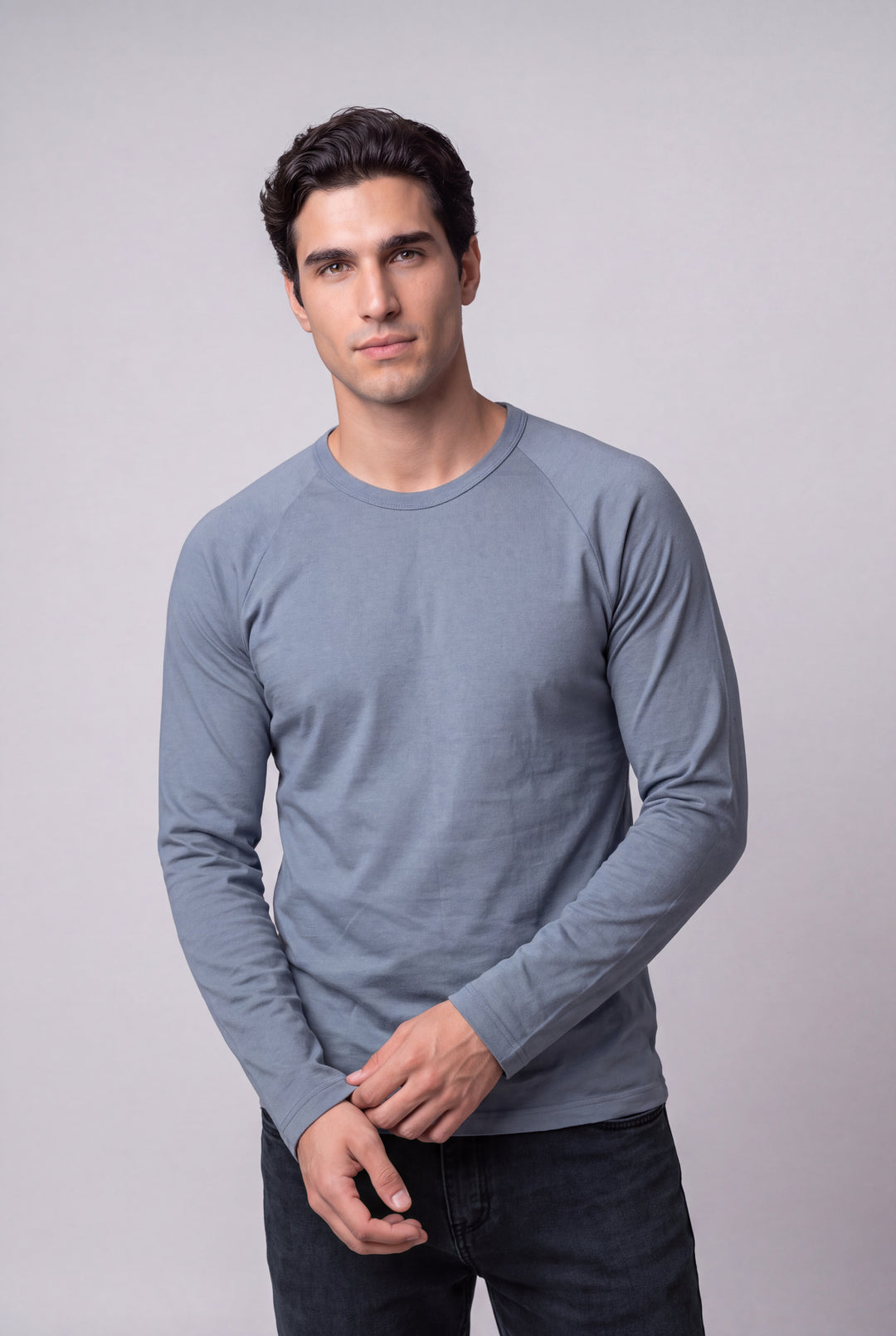 Franela Manga Larga de hombre 1313GP - Gris Plomo - Foto 02 #color_gp