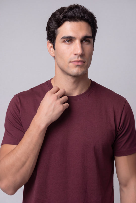 Franela Casual de hombre 1356BG - Borgoña - Foto 02 