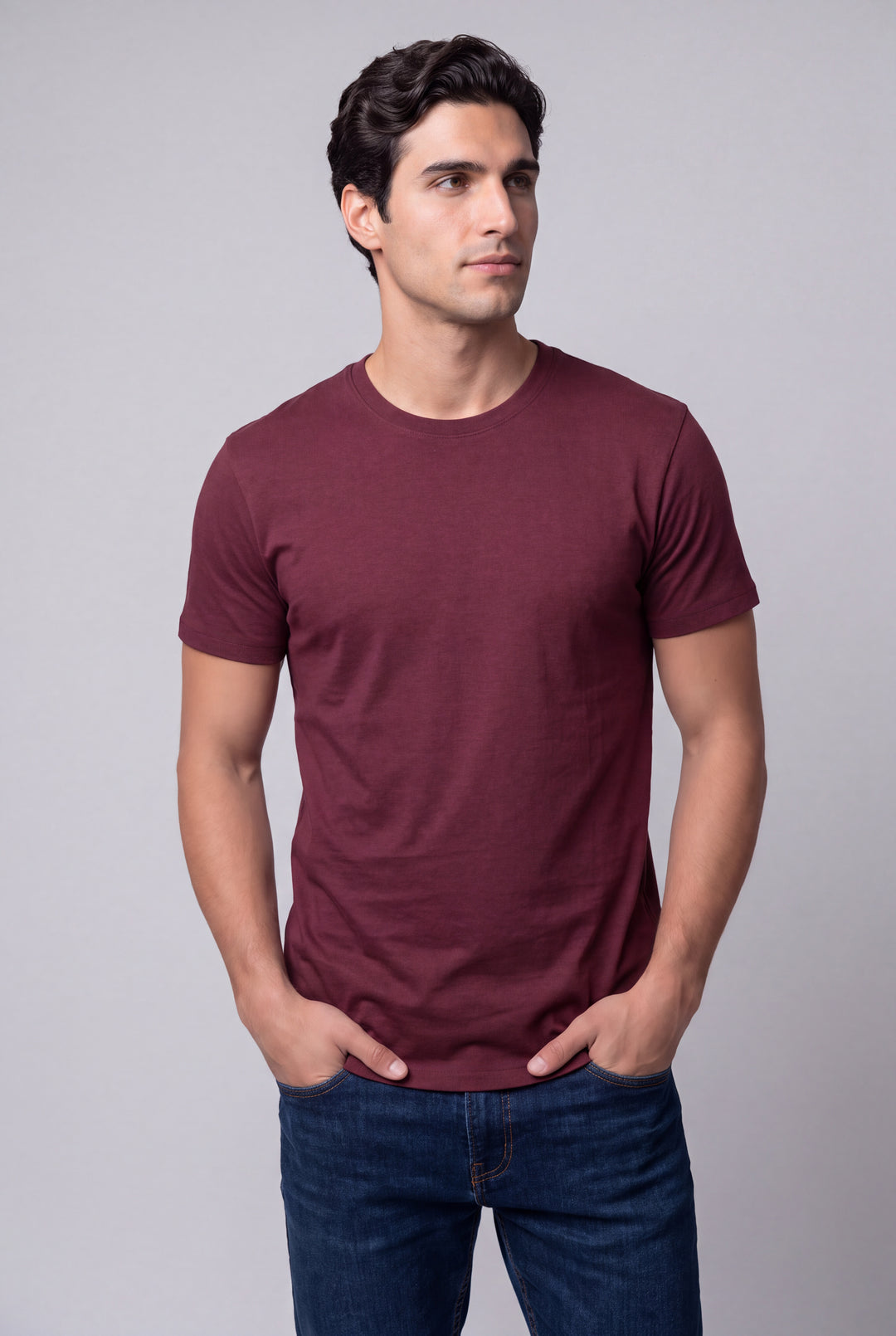 Franela Casual de hombre 1356BG - Borgoña - Foto 03 