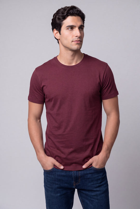 Franela Casual de hombre 1356BG - Borgoña - Foto 03 