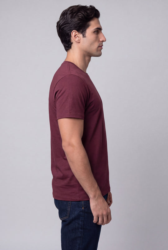 Franela Casual de hombre 1356BG - Borgoña - Foto 04 