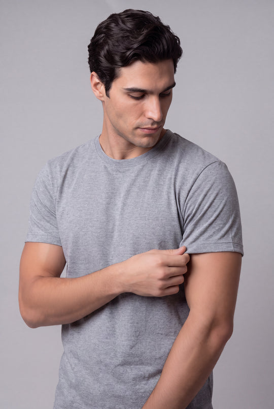 Franela Casual de hombre 1356ME - Melange - Foto 01 