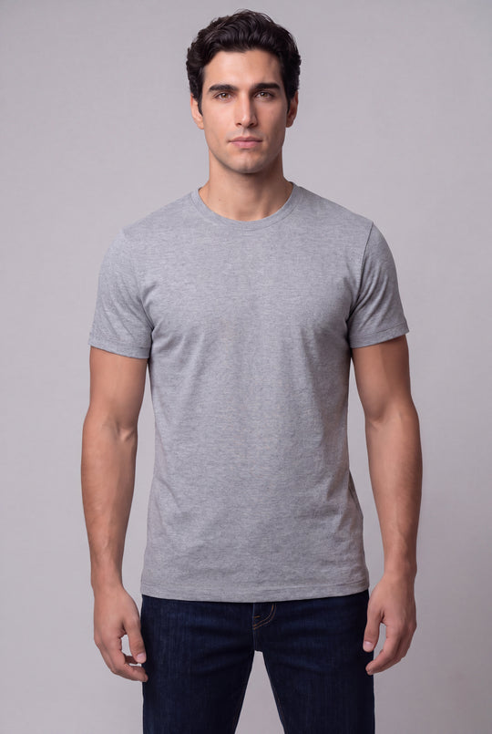 Franela Casual de hombre 1356ME - Melange - Foto 02 