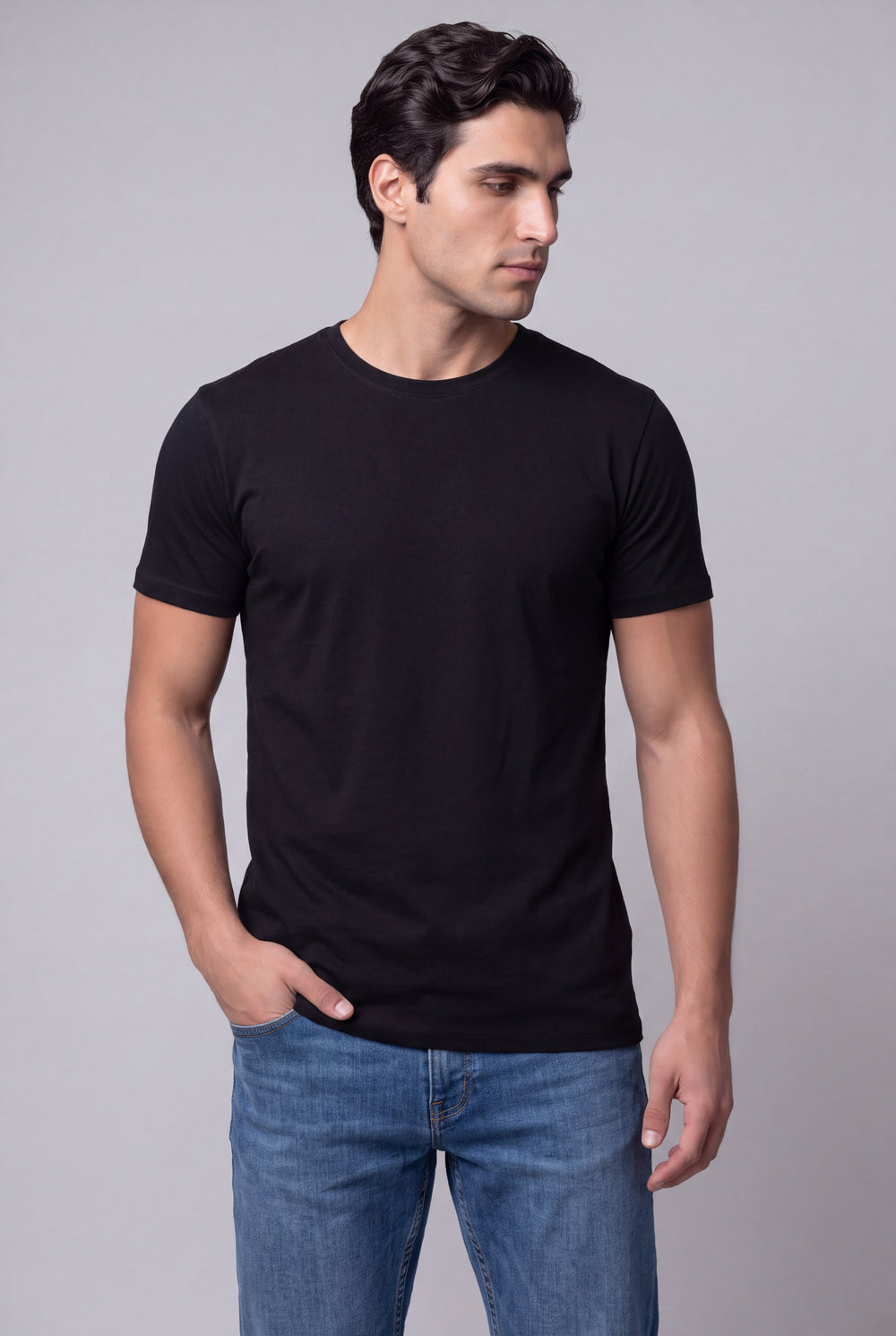 Franela Casual de hombre 1356NG - Negro - Foto 02 #color_ng