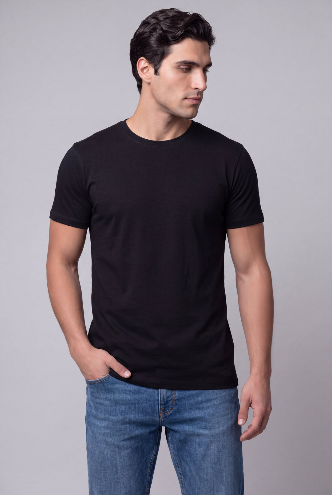 Franela Casual de hombre 1356NG - Negro - Foto 02 