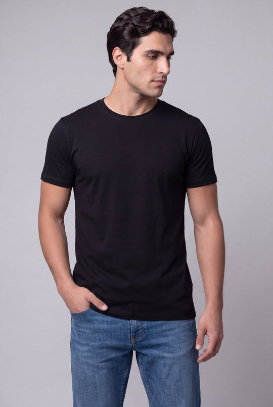 Franela Casual de hombre 1356NG - Negro - Foto 02 