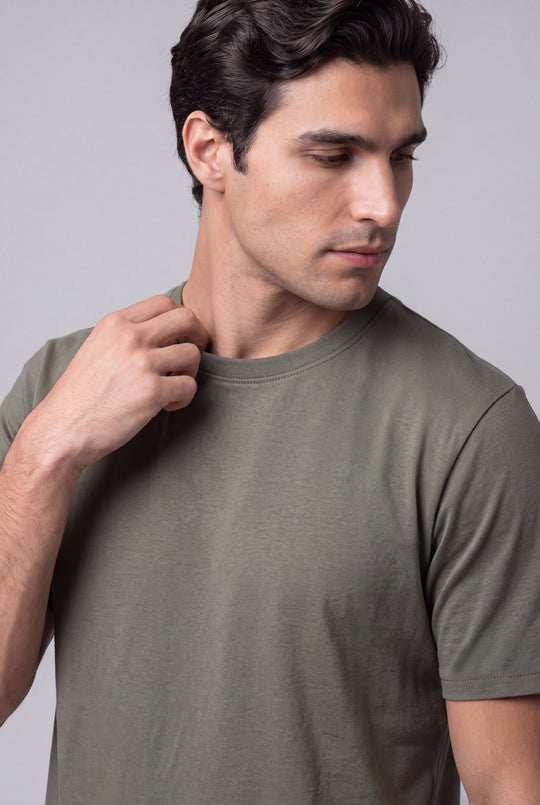 Franela Casual de hombre 1356VO - Verde Oliva - Foto 01 