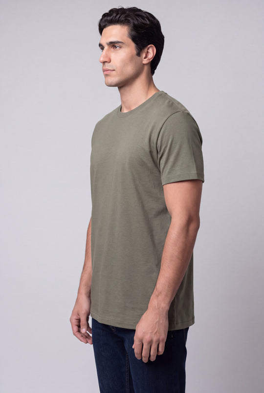 Franela Casual de hombre 1356VO - Verde Oliva - Foto 02 