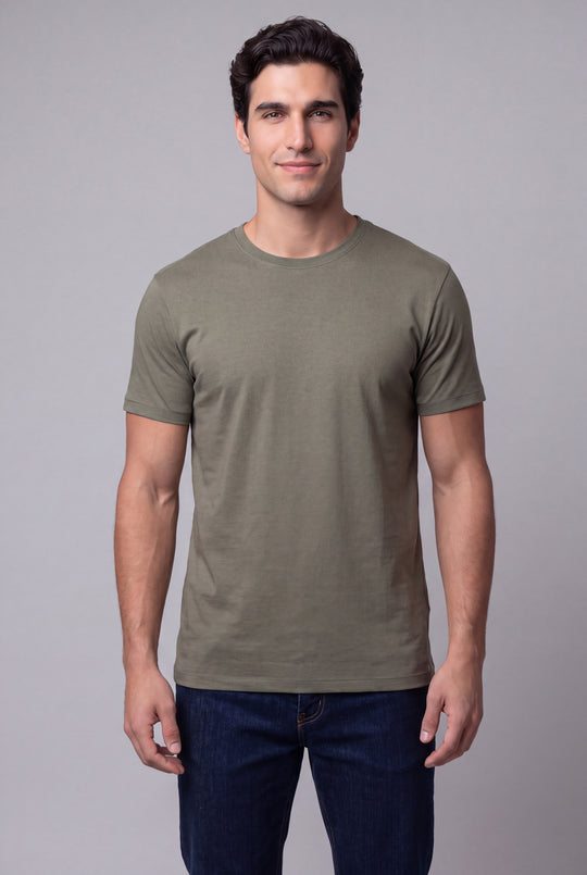 Franela Casual de hombre 1356VO - Verde Oliva - Foto 03 