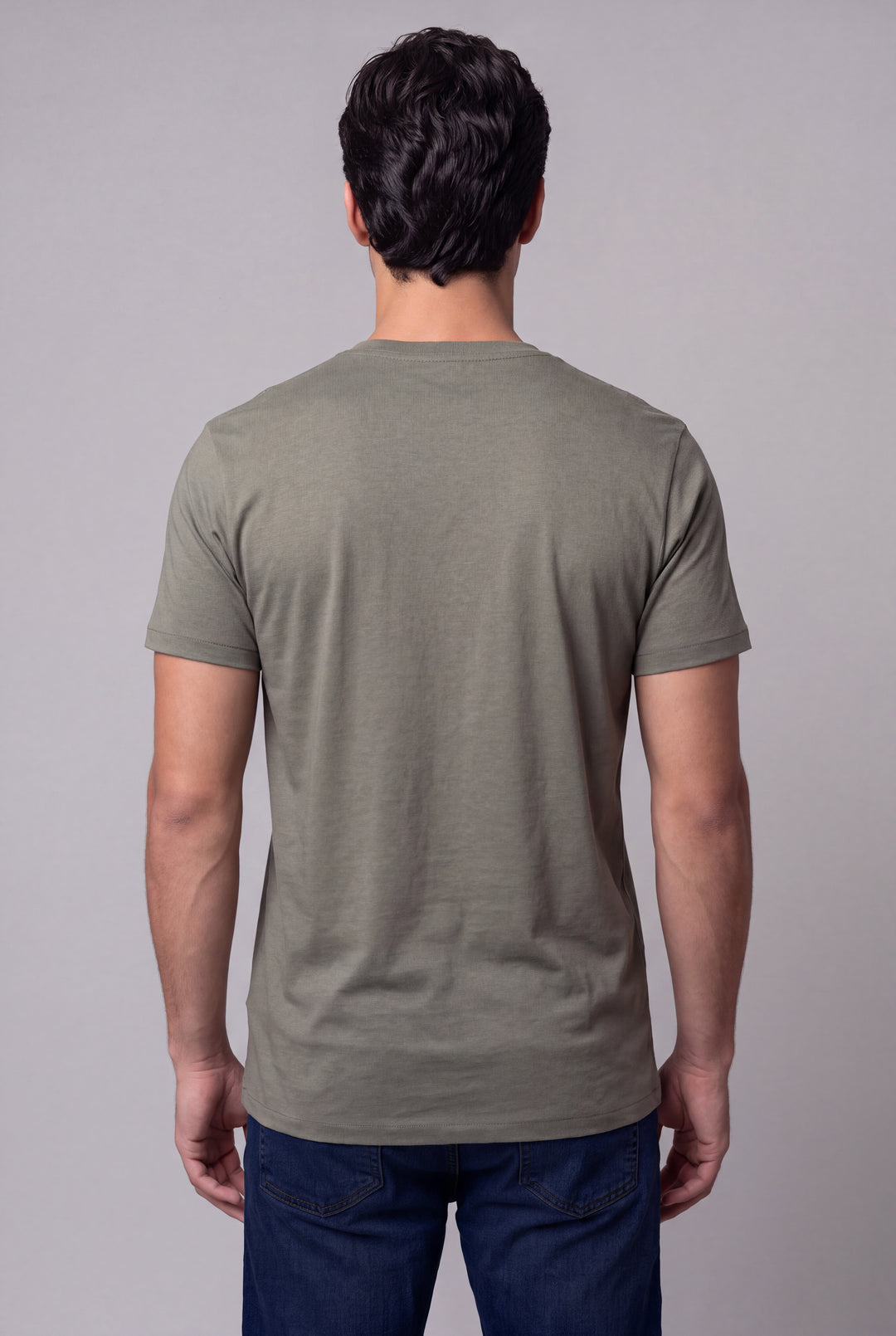 Franela Casual de hombre 1356VO - Verde Oliva - Foto 04 