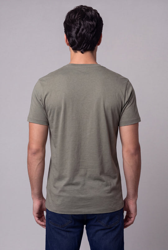 Franela Casual de hombre 1356VO - Verde Oliva - Foto 04 