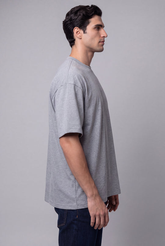 Franela Oversized Casual de hombre 1374ME - Melange - Foto 02 