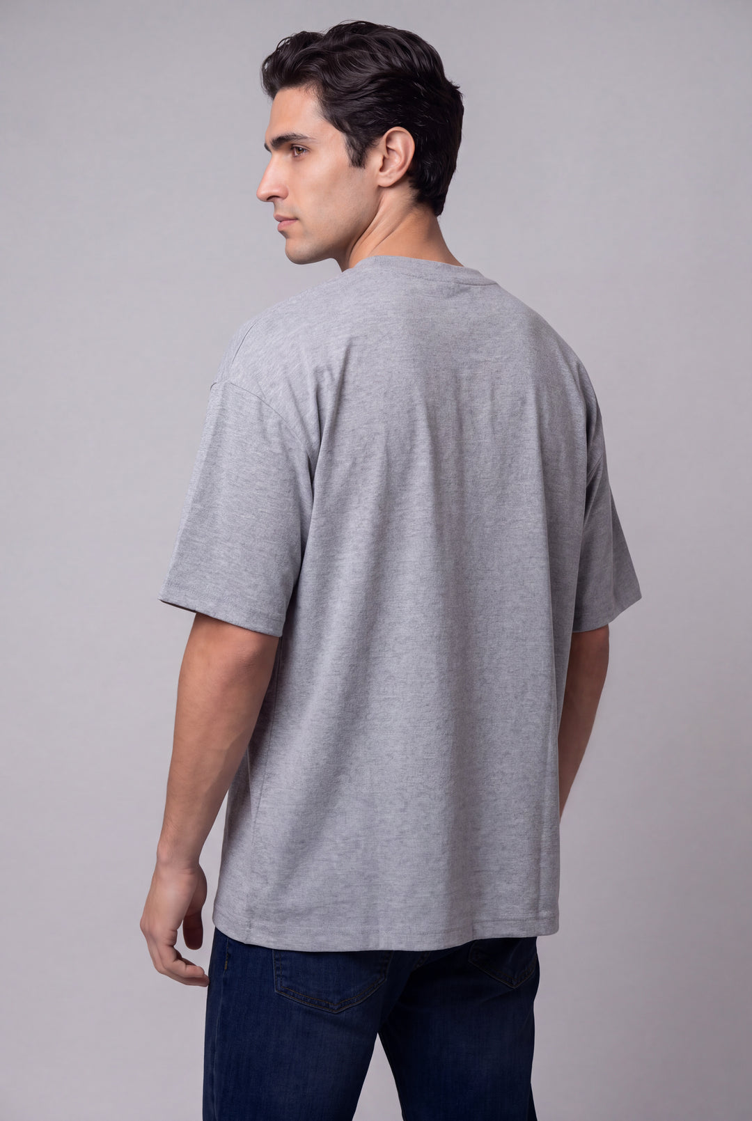 Franela Oversized Casual de hombre 1374ME - Melange - Foto 03 