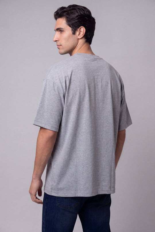 Franela Oversized Casual de hombre 1374ME - Melange - Foto 03 