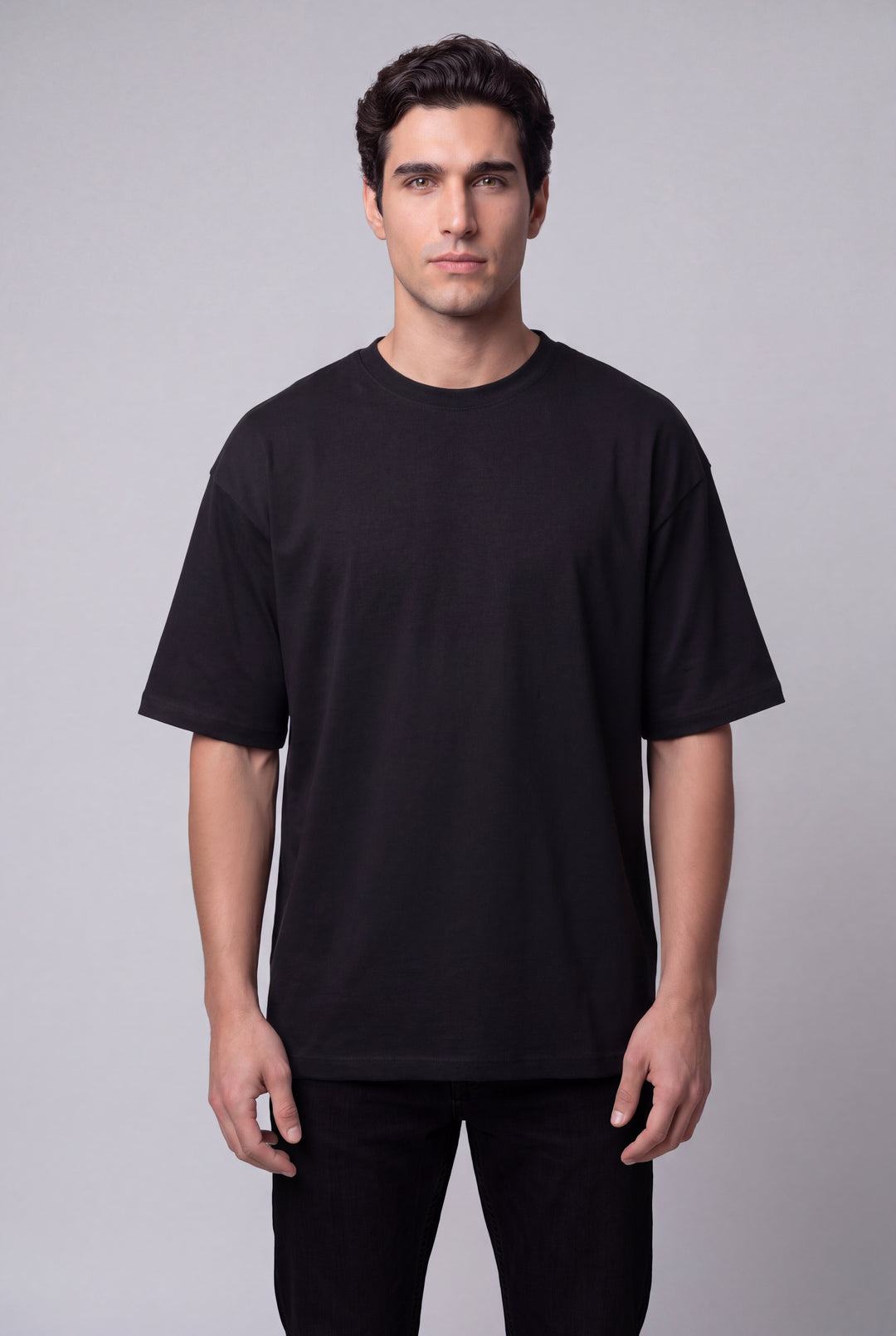 Franela Oversized Casual de hombre 1374NG - Negro - Foto 01 