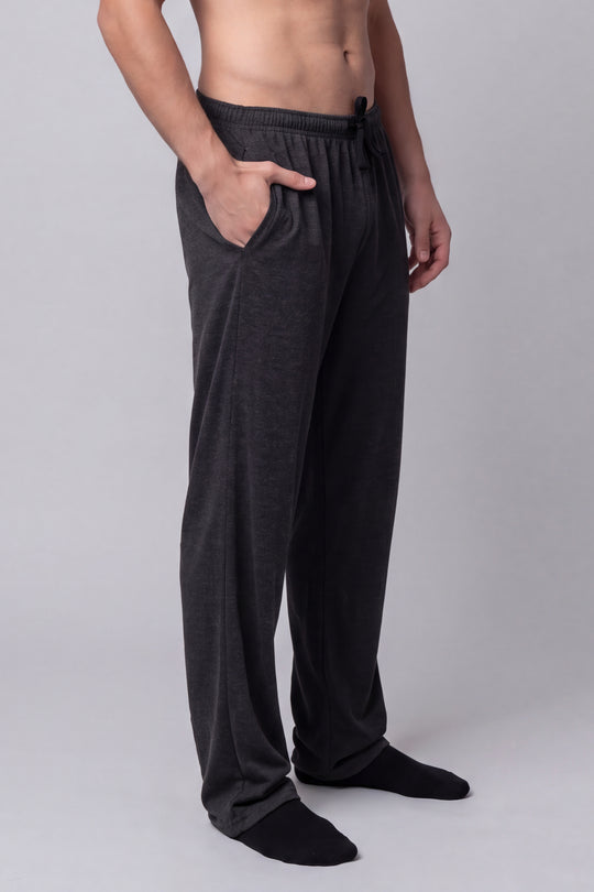 Pantalón Pijama Cordón de hombre 1490JN - Jaspeado Negro - Foto 02 