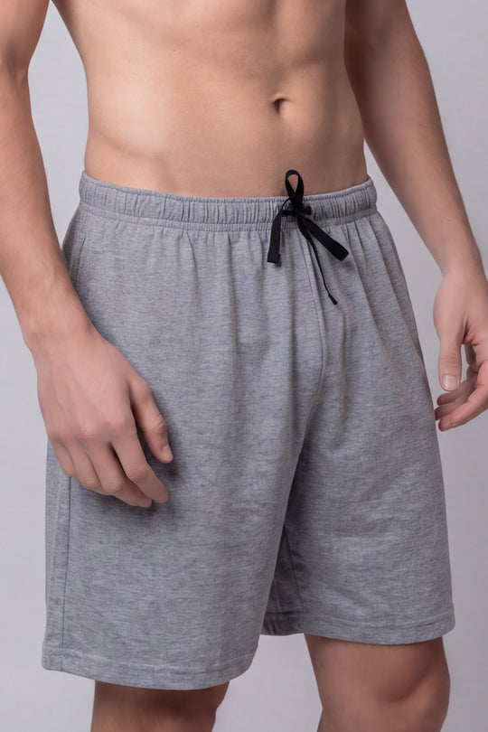 Short Pijama Cordón de hombre 1491ME - Melange - Foto 01 