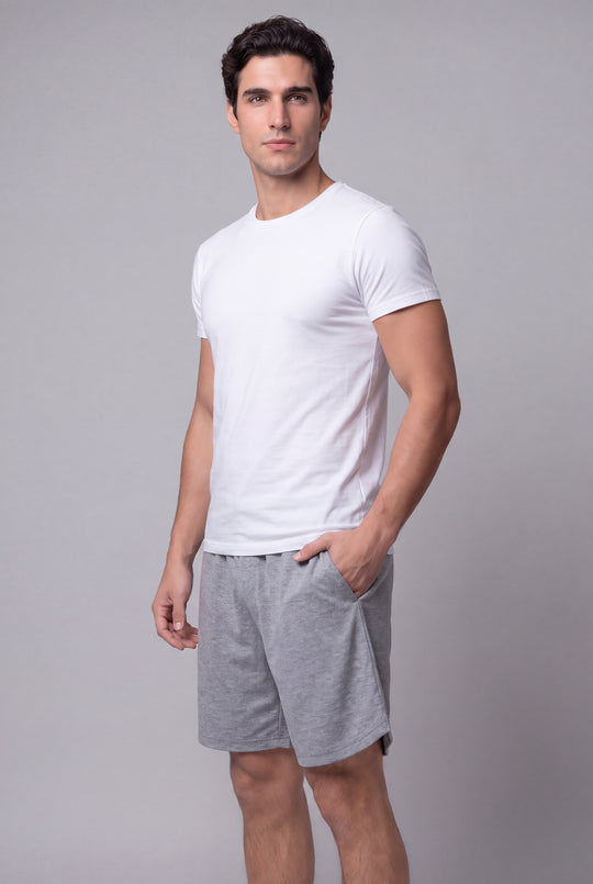 Short Pijama Cordón de hombre 1491ME - Melange - Foto 02 