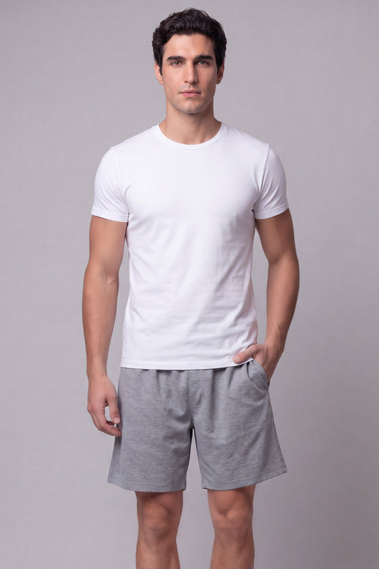 Short Pijama Cordón de hombre 1491ME - Melange - Foto 03 