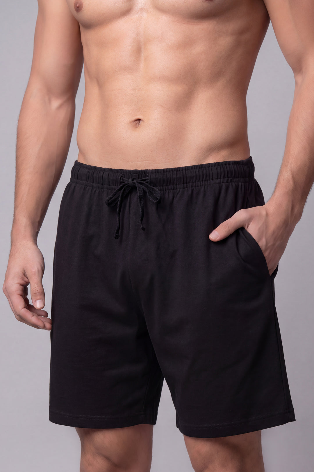 Short Pijama Cordón de hombre 1491NG - Negro - Foto 01 #color_ng